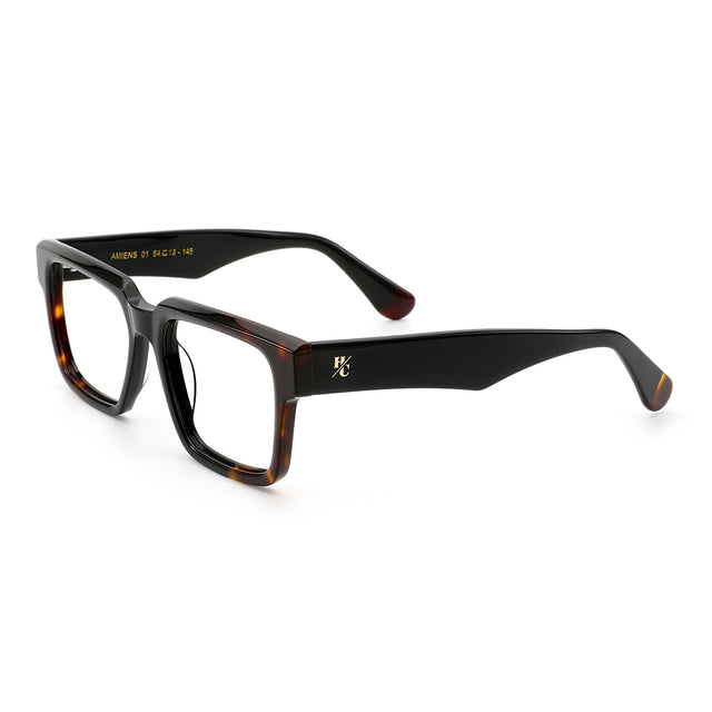 Proveedor óptico de monturas y gafas de sol , Mundogafas , AMIENS , Negro Carey 54-18-145 , Graduado ,
