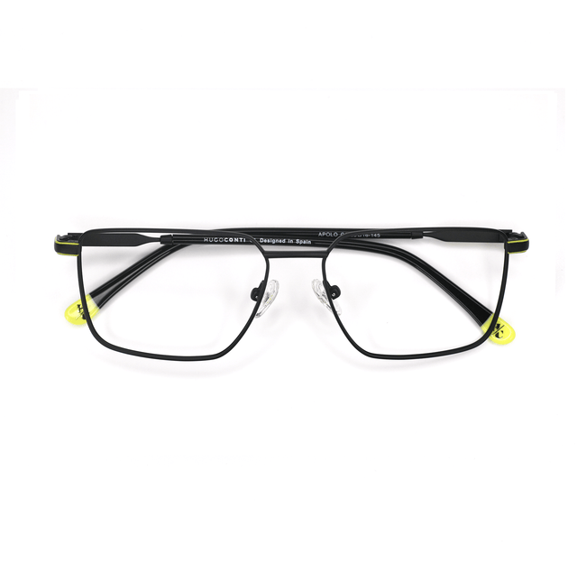 Proveedor óptico de monturas y gafas de sol , Mundogafas , APOLO , Negro 55-16-145 , Graduado ,