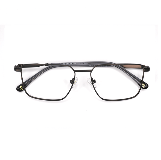 Proveedor óptico de monturas y gafas de sol , Mundogafas , APOLO , Gris 55-16-145 , Graduado ,