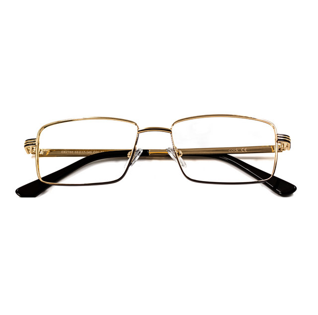 Proveedor óptico de monturas y gafas de sol , Mundogafas , CK-2160 , Dorado 55-17-145 , Graduado ,