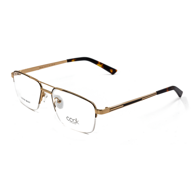 Proveedor óptico de monturas y gafas de sol , Mundogafas , CK-2164 , Dorado 56-17-145 , Graduado ,