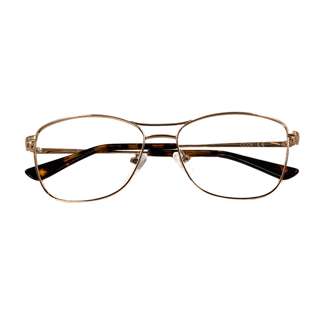 Proveedor óptico de monturas y gafas de sol , Mundogafas , CK-2172 , Dorado 55-16-140 , Graduado ,