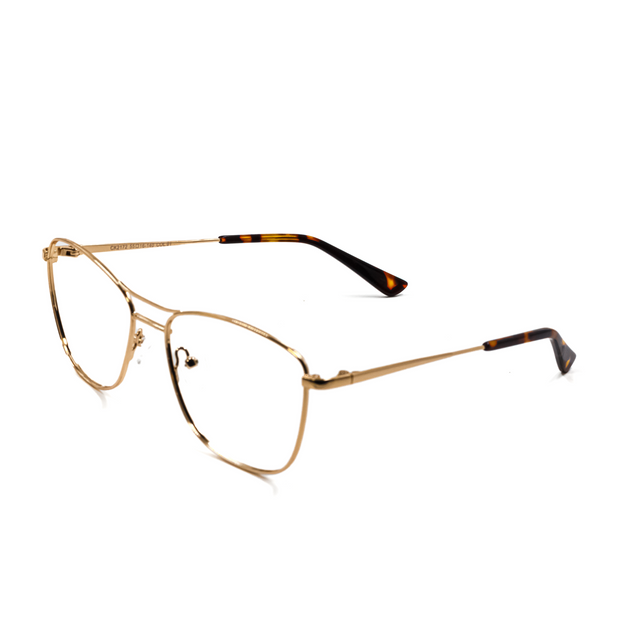 Proveedor óptico de monturas y gafas de sol , Mundogafas , CK-2172 , Dorado 55-16-140 , Graduado ,