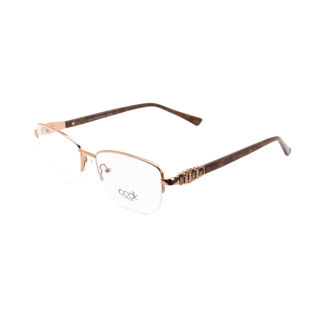 Proveedor óptico de monturas y gafas de sol , Mundogafas , CK-2147 , Dorado Habana 54-17-140 , Graduado ,