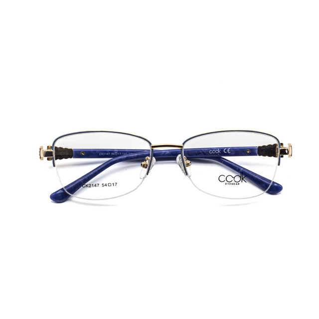 Proveedor óptico de monturas y gafas de sol , Mundogafas , CK-2147 , Azul 54-17-140 , Graduado ,