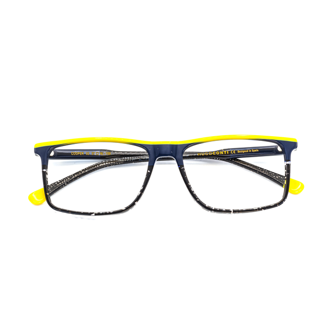 Proveedor óptico de monturas y gafas de sol , Mundogafas , COOPER , Amarillo 57-16-150 , Graduado ,