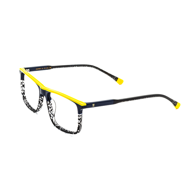 Proveedor óptico de monturas y gafas de sol , Mundogafas , COOPER , Amarillo 57-16-150 , Graduado ,