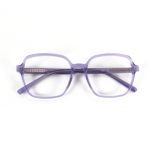 Proveedor óptico de monturas y gafas de sol , Mundogafas , CX-8604 , Morado 55-17-145 , Graduado ,