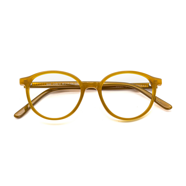 Proveedor óptico de monturas y gafas de sol , Mundogafas , CX-8618 , Ocre 46-17-135 , Graduado ,