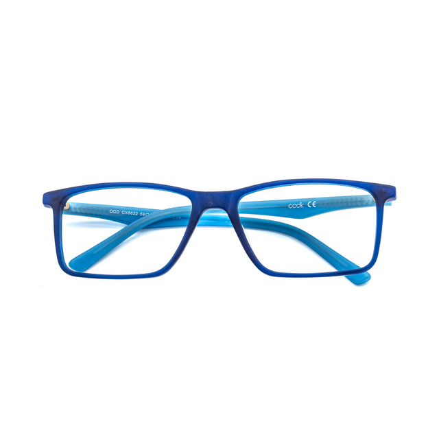 Proveedor óptico de monturas y gafas de sol , Mundogafas , CX-8622 , Azul 59-18-145 , Graduado ,