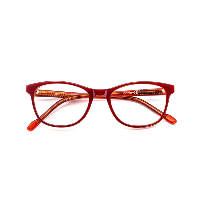 Proveedor óptico de monturas y gafas de sol , Mundogafas , CX-8641 , Rojo 46-17-127 , Graduado ,