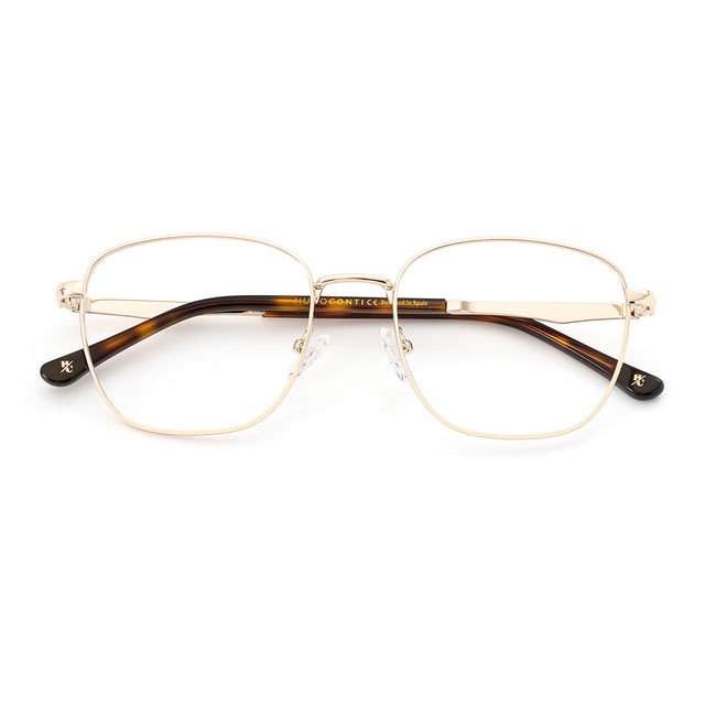 Proveedor óptico de monturas y gafas de sol , Mundogafas , COGNAC , Dorado 54-19-145 , Graduado ,
