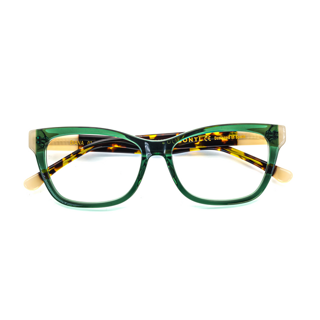 Proveedor óptico de monturas y gafas de sol , Mundogafas , DIANA , Verde 52-15-140 , Graduado ,