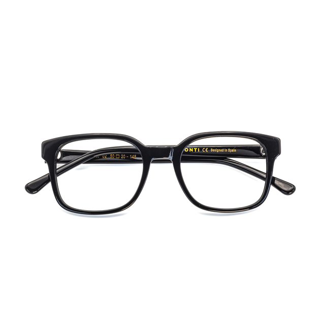 Proveedor óptico de monturas y gafas de sol , Mundogafas , FOX , Negro 50-20-145 , Graduado ,