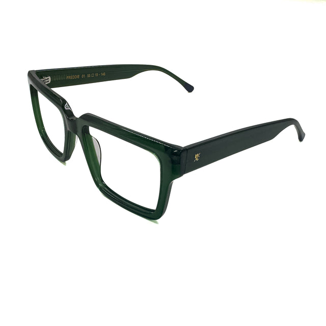 Proveedor óptico de monturas y gafas de sol , Mundogafas , FREDDIE , Verde 55-19-145 , Graduado ,
