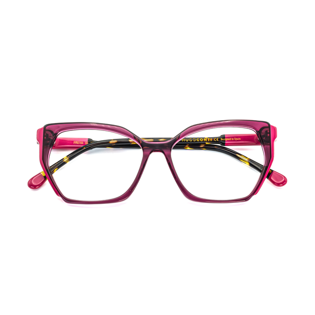 Proveedor óptico de monturas y gafas de sol , Mundogafas , FREYA , Rosa 55-14-138 , Graduado ,