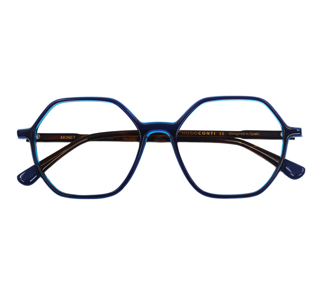 Proveedor óptico de monturas y gafas de sol , Mundogafas , MONET , Azul 53-16-140 , Graduado ,