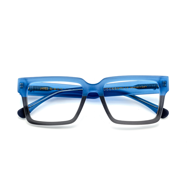 Proveedor óptico de monturas y gafas de sol , Mundogafas , JAMES , Azul 55-19-150 , Graduado ,