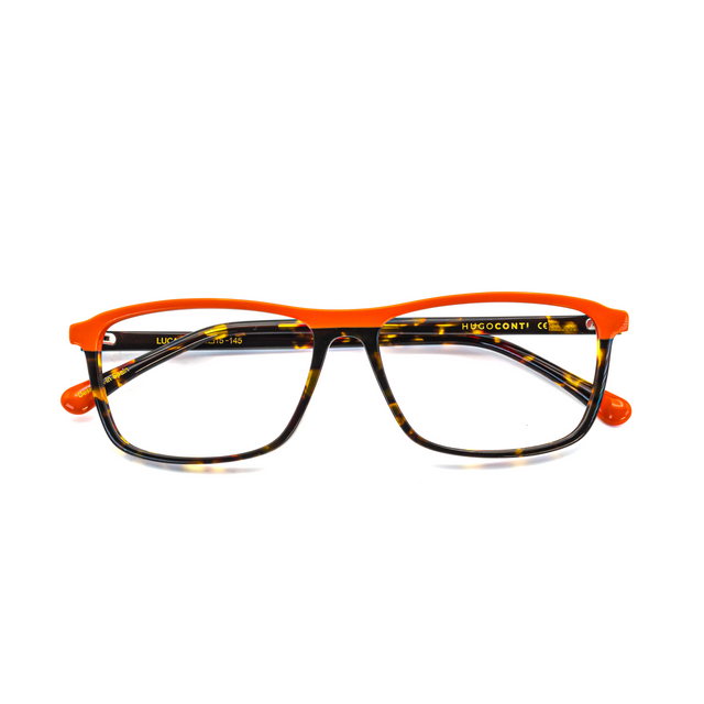 Proveedor óptico de monturas y gafas de sol , Mundogafas , LUCAS , Naranja 56-15-145 , Graduado ,
