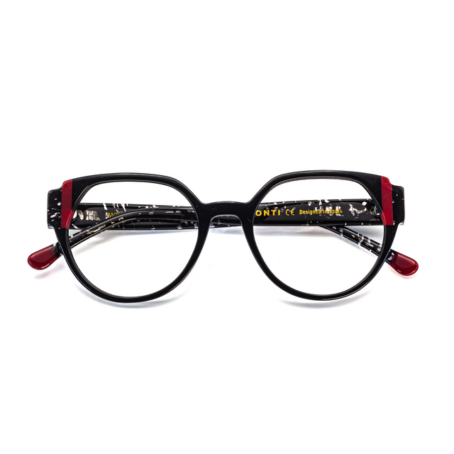 Proveedor óptico de monturas y gafas de sol , Mundogafas , MOLLY , Negro 51-20-142 , Graduado ,