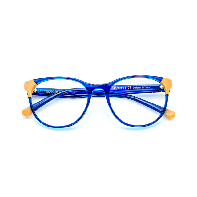 Proveedor óptico de monturas y gafas de sol , Mundogafas , NORA , Azul 53-19-140 , Graduado ,