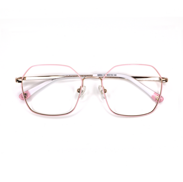 Proveedor óptico de monturas y gafas de sol , Mundogafas , NEDA , Rosa 55-18-140 , Graduado ,