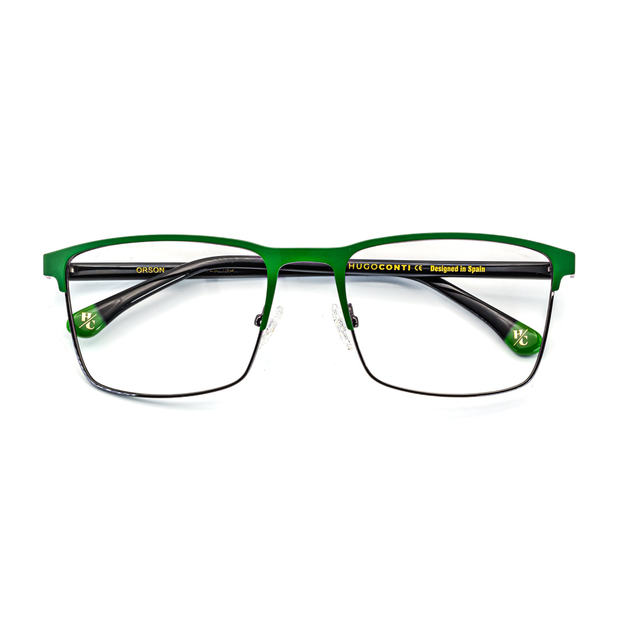 Proveedor óptico de monturas y gafas de sol , Mundogafas , ORSON , Verde 58-20-145 , Graduado ,