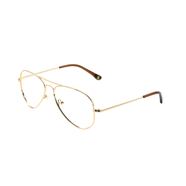 Proveedor óptico de monturas y gafas de sol , Mundogafas , PERSEUS , Oro 58-15-142 , Graduado ,