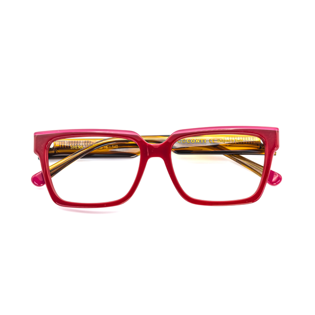 Proveedor óptico de monturas y gafas de sol , Mundogafas , SHENA , Rojo 54-16-140 , Graduado ,