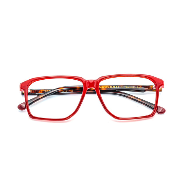 Proveedor óptico de monturas y gafas de sol , Mundogafas , TRISTAN , Rojo 57-15-145 , Graduado ,