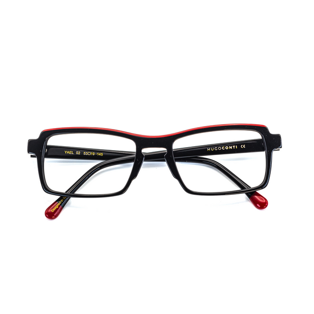 Proveedor óptico de monturas y gafas de sol , Mundogafas , YAEL , Negro 53-19-145 , Graduado ,