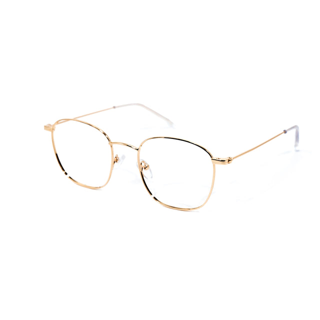 Proveedor óptico de monturas y gafas de sol , Mundogafas , H-8613 , Dorado 49-18-143 , Graduado ,