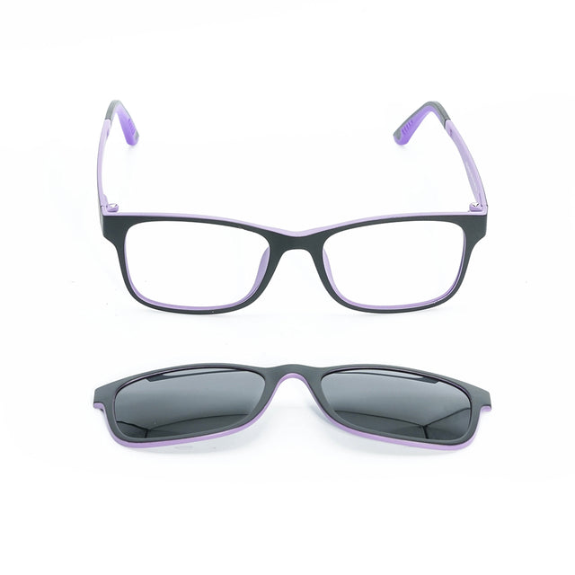 Proveedor óptico de monturas y gafas de sol , Mundogafas , HZ-8509 , Morado 52-18-140 , Graduado ,