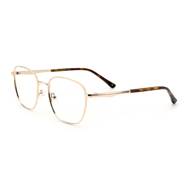 Proveedor óptico de monturas y gafas de sol , Mundogafas , COGNAC , Dorado 54-19-145 , Graduado ,
