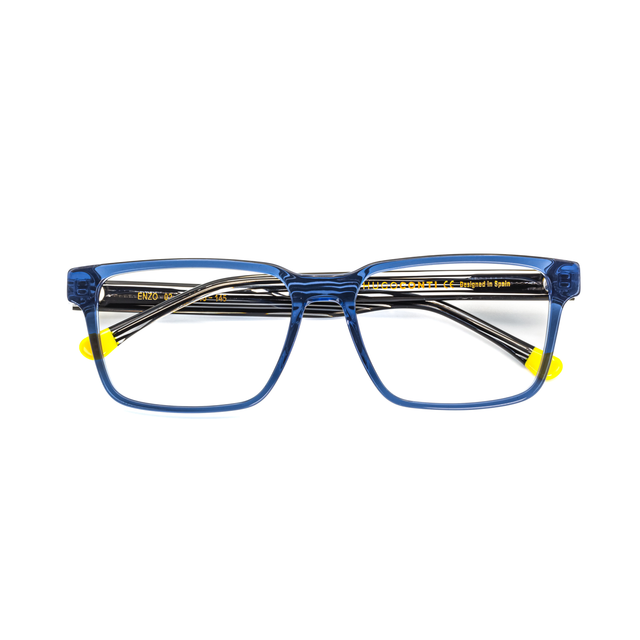 Proveedor óptico de monturas y gafas de sol , Mundogafas , ENZO , Azul 56-16-145 , Graduado ,