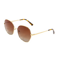 Proveedor óptico de monturas y gafas de sol , Mundogafas , LUCIANA , Dorado Marrón 60-16-145 , Gafas de sol ,