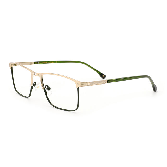 Proveedor óptico de monturas y gafas de sol , Mundogafas , VANNES , Dorado 55-18-149 , Graduado ,